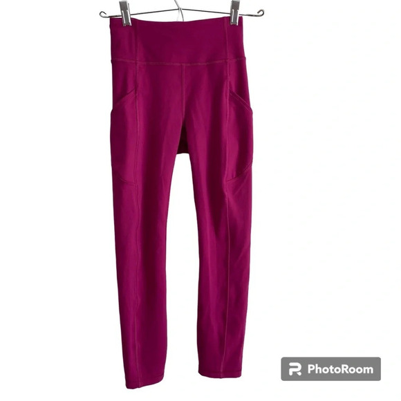 LULULEMON  Invigorate High-Rise Crop 23" Magenta Purple Size 2 - Picture 4 of 13